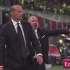 Ieșirea nervoasă a lui Allegri din meciul Milan - Bologna 1-0. Foto: Captură, „X”, @Matt_Santangelo