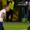 Bogdan Andone, surprins cu lacrimi în ochi la finalul meciului Argeș - Cluj 1-0. Foto: Captură, Prima Sport