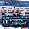 Simona Radiș și Magdalena Rusu / România, medalie de aur la dublu rame feminin, la Campionatele Mondiale de la Shanghai (foto: captură worldrowing.com)