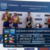 Florin Lehaci și Florin Arteni au luat medalia de argint la dublu rame masculin, la Campionatele Mondiale de la Shanghai (foto: worldrowing.com)
