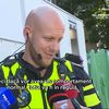 Un polițist de la Daventer a primit un tricou și un fular cu FCSB, înaintea meciului cu Go Ahead Eagles / FOTO: Prima Sport 1