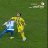 Eliminarea lui Bancu din meciul U Craiova - Dinamo. Foto: Captură, Prima Sport