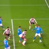 Primul gol marcat de Dennis Man în meciul PSV - Napoli 6-2. Foto: Captură, Prima Sport