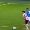 Al doilea gol marcat de Dennis Man în meciul PSV - Napoli 6-2. Foto: Captură, Prima Sport