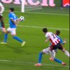 Al doilea gol marcat de Dennis Man în meciul PSV - Napoli 6-2. Foto: Captură, Prima Sport