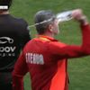 Scandal la finalul meciului Steaua - Dumbrăvița. Foto: Captură YouTube, @STEAUA TV