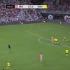 Primul gol marcat de Lionel Messi în Inter Miami - Nashville, 4-0. Foto: Captură X/@MenInBlazers
