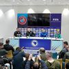 Sergej Barbarez și Edin Dzeko, conferință înainte de Bosnia - România (FOTO: Iosif Popescu / GOLAZO.ro)