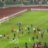 Scandal pe teren la finalul meciului Al Hilal Omdurman - MC Alger. Foto: Captură X/Official54fx
