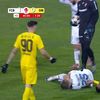 Mykola Kovtaliuk, accidentat de Kennedy Boateng (FOTO: captură Prima Sport 1)