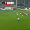 Golul lui Paul Iacob în Rapid - Oțelul. Foto: Captură/Prima Sport 1