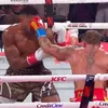Lovitură reușită de Jake Paul în meciul cu Anthony Joshua (FOTO: captură Netflix)