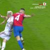 Al doilea penalty dictat de Istvan Kovacs în meciul FCSB - Rapid. Foto: Captură Prima Sport