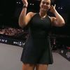 Sabalenka dansează Macarena în timpul unei pauze a „Bătăliei Sexelor”. Foto: Captură, „X”