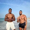 Anthony Joshua și Latif Ayodele. Foto: The Sun