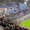 Scenografia fanilor lui Marseille, înainte de partida cu Liverpool. Foto: Captură „X”, @georgeboxall22