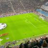 Scenografia fanilor lui Marseille, înainte de partida cu Liverpool. Foto: Captură „X”, @georgeboxall22