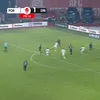 Al doilea gol marcat de Raul Opruț în FC Hermannstadt - Dinamo (FOTO: captură Prima Sport 1)