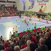 Imagini cu atmosfera de la meciul Gloria Bistrița - Gyor 22-27. Foto: Facebook, @Handbal • Gloria Bistrița