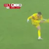 Greșeala lui Andre Duarte la al patrulea gol marcat de CFR Cluj. Foto: Captură Prima Sport