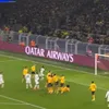Golul marcat de Federico Dimarco în meciul Borussia Dortmund - Inter 0-2. Foto: Captură Prima Sport 2