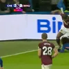 Scandal în finalul partidei Chelsea - West Ham 3-2. Foto: Captură @DAZNPortugal