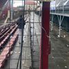 Pagubele create de suporterii lui U Cluj după derby-ul cu CFR. Foto: Facebook/Peluza Vișinie