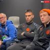 Lautaro Martinez și Nicolo Barella, prezenți la conferința de presă susținută de Chivu și Bastoni. Foto: captură X/@90ordnasselA
