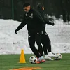 Dan Șucu, prezent la antrenamentul Rapidului. Foto: Facebook/FC Rapid
