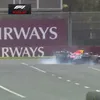 Verstappen a pierdut controlul monopostului în timpul calificărilor pentru Marele Premiu al Australiei. Foto: „X” @F1