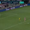 Golul reușit de Lionel Messi, în Inter Miami - Nashville 1-1. Foto: captură X/@futbolarena
