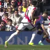 Andrei Rațiu a cerut penalty, după un contact cu Fermin Lopez, în Barcelona - Rayo Vallecano