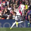 Andrei Rațiu a cerut penalty, după un contact cu Fermin Lopez, în Barcelona - Rayo Vallecano