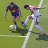 Andrei Rațiu a cerut penalty, după un contact cu Fermin Lopez, în Barcelona - Rayo Vallecano