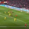 Faza golului marcat de Turcia în barajul cu România (captură video UEFA)