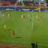 Golul primit de Codruț Sandu la meciul România U20 - Polonia U20. Foto: captură Digi Sport