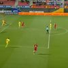 Golul primit de Codruț Sandu la meciul România U20 - Polonia U20. Foto: captură Digi Sport