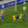 Slovacia - România. Autogolul lui Bîrligea Foto - captură Antena 1