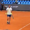Discuția dintre Marius Șumudică și Damir Dzumhur la Țiriac Open. Foto: captură TikTok/ andualex08