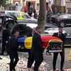 Sicriul lui Mircea Lucescu a ajuns la Biserica Sfântul Elefterie FOTO Captură video Digi 24