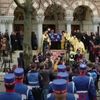 Cortegiul funerar al lui Mircea Lucescu a plecat spre cimitir FOTO Captură video Digi 24