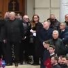 Cortegiul funerar al lui Mircea Lucescu a plecat spre cimitir FOTO Captură video Digi 24