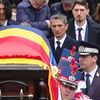 Cortegiul funerar al lui Mircea Lucescu a plecat spre cimitir FOTO Captură video Digi 24