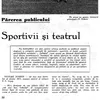 Interviu cu Mircea Lucescu și alți sportivi în Revista Teatrul - 1972