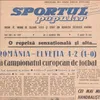 Mircea Lucescu debut ca tricolor în 1966 (facsimil Sportul Popular)