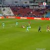 Eliminarea lui Alomerovic din finalul meciului Oțelul - UTA. Foto: captură Prima Sport