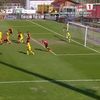 Golul anulat al lui Patrick Dulcea în Csikszereda - Unirea Slobozia. Foto: Prima Sport