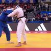 Momentul în care Alex Creț câștigă lupta cu Thomas Scharfetter la Campionatele Europene de judo de la Tbilisi. Foto: Captură YouTube, @Judoka2478