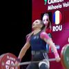 Mihaela Cambei, record european la stilul smuls (FOTO: captură video Facebook @ European Weightlifting Federation)
