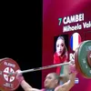 Mihaela Cambei, record european la stilul smuls (FOTO: captură video Facebook @ European Weightlifting Federation)